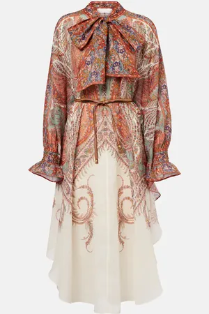 ZIMMERMANN Midikleid Rhiannon aus Ramie