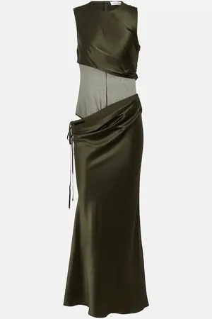 CHRISTOPHER ESBER Robe Verdant Falls aus Seidensatin