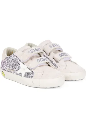 Golden Goose Sneakers Old School aus Veloursleder mit Glitter