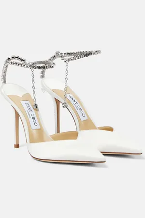 Jimmy Choo Verzierte Pumps Saeda 100 aus Satin