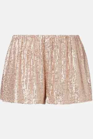 Norma Kamali Shorts Boyfriend Elephant mit Pailletten