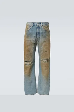 Acne Studios Distressed Wide-Leg Jeans