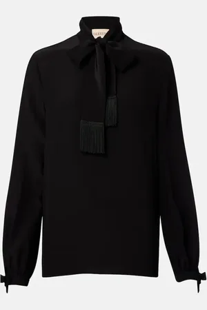 VALENTINO Schluppenbluse aus Seiden-Crêpe
