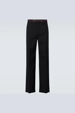 Gucci Weite Hose aus Wolle