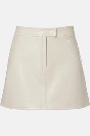 Courrèges Courrèges Minirock Reedition aus Lederimitat