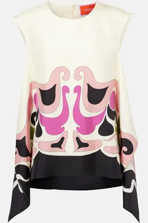 La DoubleJ Top San Carlo aus Seiden-Twill