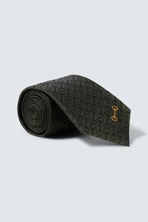 Gucci Krawatte Horsebit aus Seiden-Jacquard