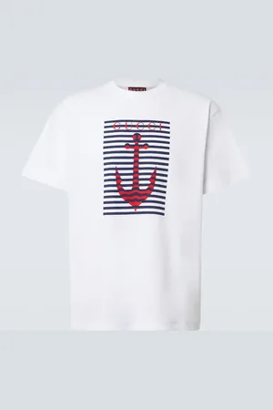 Gucci Bedrucktes T-Shirt aus Baumwoll-Jersey