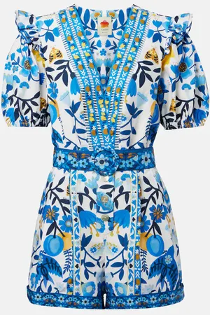 Farm Rio Bedruckter Jumpsuit aus Baumwolle