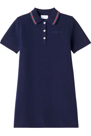 Gucci Polokleid Web Stripe aus einem Baumwollgemisch