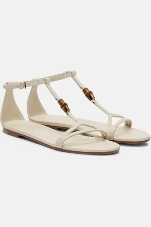 Gucci Sandalen Bamboo aus Leder