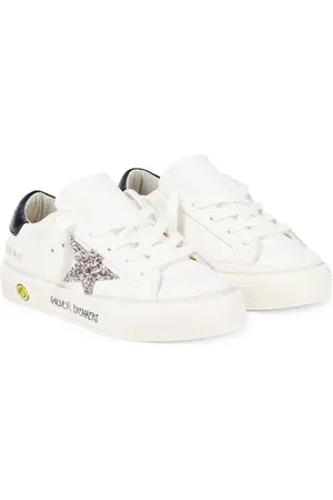 Golden Goose Sneakers May aus Leder mit Glitter