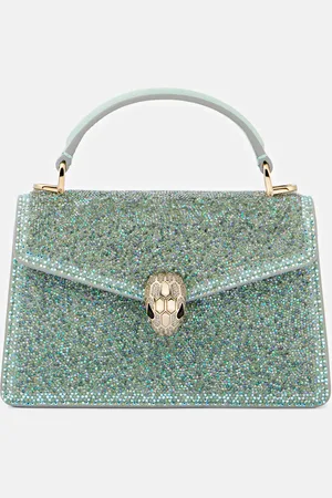 Bvlgari Tote Serpenti Forever Mini mit Kristallen