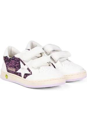 Golden Goose Sneakers Ball Star aus Leder mit Glitter