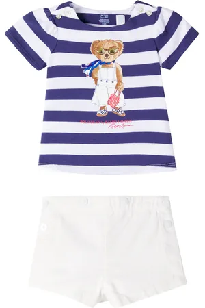 Ralph Lauren Baby Set Polo Bear aus T-Shirt und Shorts