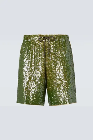 DRIES VAN NOTEN Bermuda-Shorts mit Pailletten