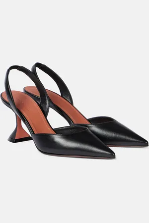 Amina Muaddi Slingback-Pumps Holli 70 aus Leder