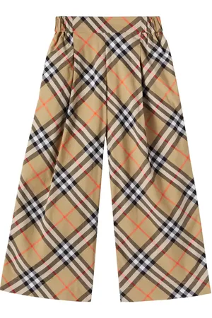 Burberry Weite Hose Burberry Check aus Baumwolle