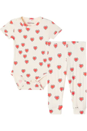 Mini Rodini Baby Bedrucktes Set aus Body und Hose