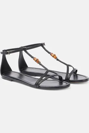 Gucci Sandalen Bamboo aus Leder