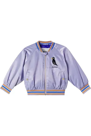 Mini Rodini Bestickte Bomberjacke aus Satin