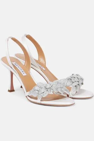 Aquazzura Sandalen Galactic Flower 75 aus Leder