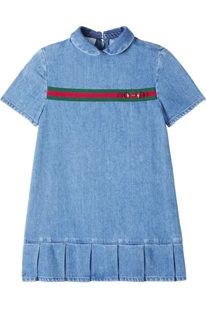 Gucci Jeanskleid Horsebit Web Stripe
