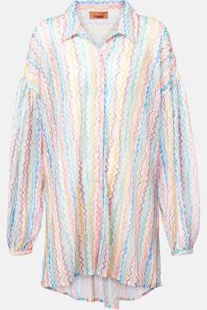 Missoni Oversize-Hemd aus Häkelstrick