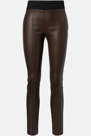Brunello Cucinelli Schmale Hose aus Leder