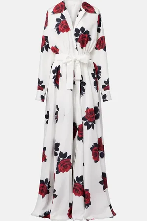 Norma Kamali Bedrucktes Hemdblusenkleid