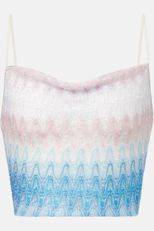 Missoni Cropped-Top Wave aus Häkelstrick