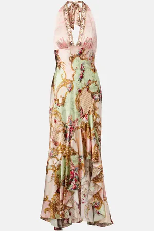 Camilla Maxikleid Queens Quarters aus Seide