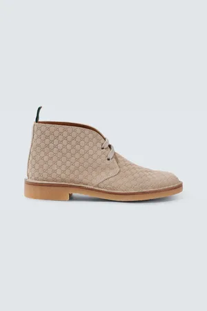 Gucci Desert Boots GG aus Veloursleder