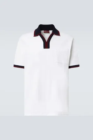 Gucci Polohemd aus Baumwoll-Piqué