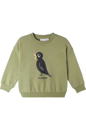 Mini Rodini Sweatshirt Blackbird aus Baumwoll-Jersey