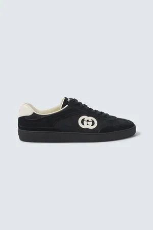 Gucci Sneakers G75 aus Veloursleder und Canvas