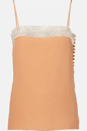 Chloé Chloé Top aus Seide mit Spitze