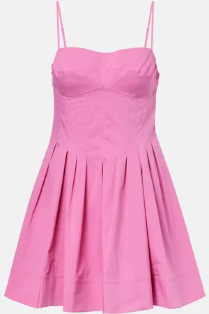 Simkhai Minikleid Kitt aus einem Baumwollgemisch