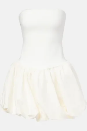 Simkhai Minikleid Pollie aus einem Leinengemisch