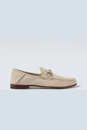Gucci Loafers Gigi Horsebit aus Veloursleder