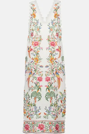 Farm Rio Bedrucktes Maxikleid aus Leinen