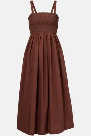 Heidi Klein Midikleid Grasse aus Baumwollpopeline