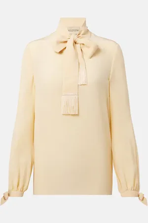 VALENTINO Schluppenbluse aus Seiden-Crêpe