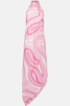 Puccini Maxikleid Marmo aus Seide