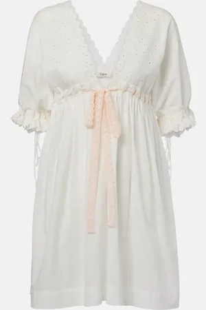 Chloé Chloé Minikleid aus einem Baumwollgemisch