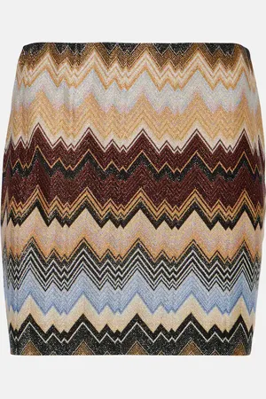 Missoni Minirock aus Häkelstrick