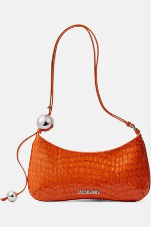 Jacquemus Schultertasche Bisou Perle aus Leder