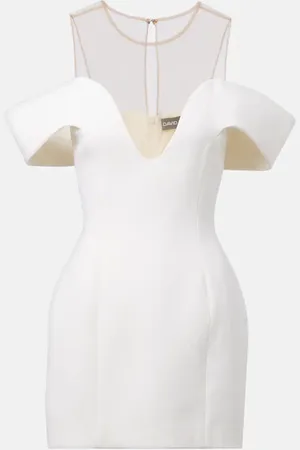 DAVID KOMA Off-Shoulder-Minikleid aus Wolle