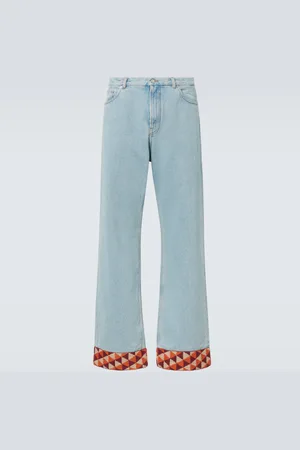 VALENTINO Wide-Leg Jeans mit Jacquard