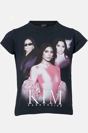 Balenciaga Bedrucktes T-Shirt aus einem Baumwollgemisch